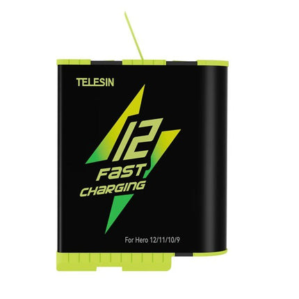 Telesin Fast-Charge Battery for GoPro Hero 12, 11, 10, 9 Cameras Telesin