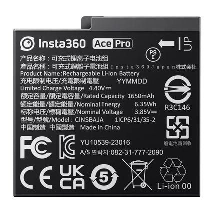 Insta360 Battery for Insta360 Ace, Ace Pro Camera Power Accessories Insta360