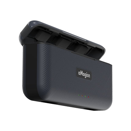 aMagisn Charging Box with Magnetic Lid and Battery Storage for DJI Action 5 Pro