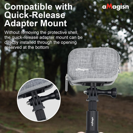 aMagisn Protective Camera Bag for DJI Osmo Action Osmo 5 Pro/4/3 – Compact Shockproof Shell Case