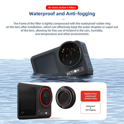 aMagisn ND UV CPL Filter Set for DJI Action 5 Pro 4 3 – Waterproof Scratch-Resistant Lens Kit