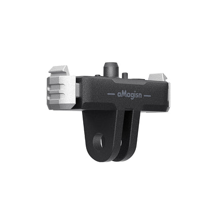 aMagisn Plastic Quick Release Mount for GoPro Hero 13 with Built-in Magnet and Secure Lock
