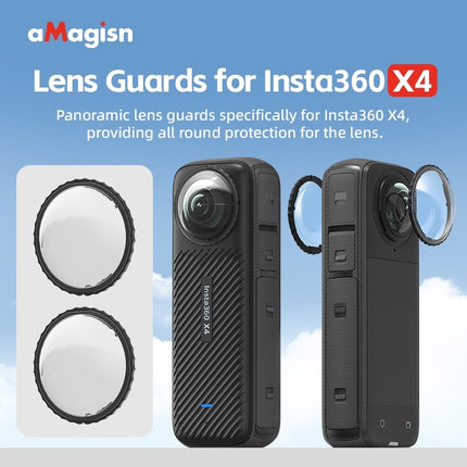 aMagisn Lens Guards Protective Cover for Insta360 X4 Camera Lens Protection OveerUps