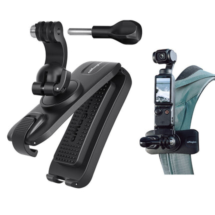 aMagisn 360° Rotating Backpack Clip for Action Cameras – Secure Gimbal Mount Accessory AM13