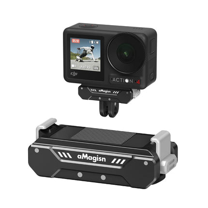aMagisn Magnetic Quick Release Mount for DJI Osmo Action 3 4 5 – Compact and Secure