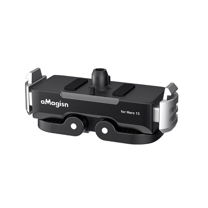 aMagisn GoPro Hero 13 Magnetic Quick Release Mount – Dual Mount Base for Action Cameras
