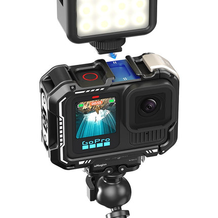 aMagisn Metal Cage Premium Aluminum Alloy Frame Case for GoPro Hero 13 12 11 10 9 Camera