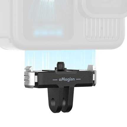 aMagisn Plastic Quick Release Mount for GoPro Hero 13 with Built-in Magnet and Secure Lock
