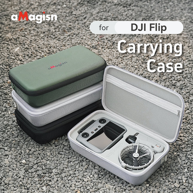 aMagisn Waterproof Scratchproof Carrying Case for DJI Flip Drone w/ Full Accessory Protection DF01