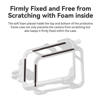 aMagisn Metal Frame Case for GoPro Hero 13 12 11 10 9 – Lightweight Aluminum Protective Cage AP09
