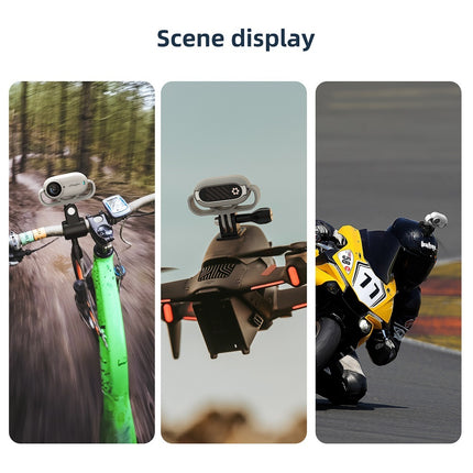 aMagisn Shock-Absorbing Silicone Case Vertical/Horizontal for Insta360 GO 3 & GO 3S – Soft Mount