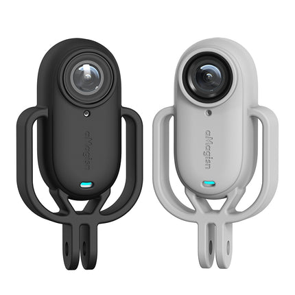 aMagisn Shock-Absorbing Silicone Case Vertical/Horizontal for Insta360 GO 3 & GO 3S – Soft Mount