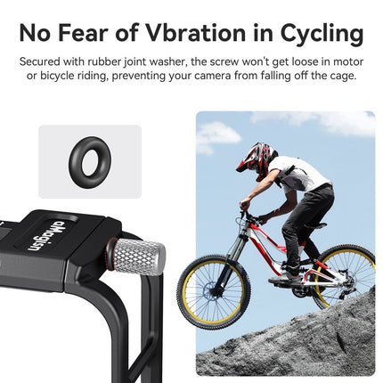 aMagisn Metal Frame Case for GoPro Hero 13 12 11 10 9 – Lightweight Aluminum Protective Cage AP09