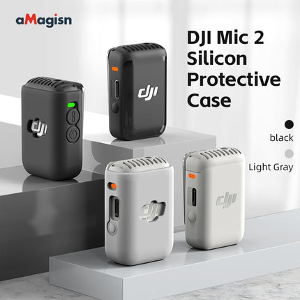 aMagisn Silicone Protective Case for DJI Mic 2 Wireless Microphone BD06