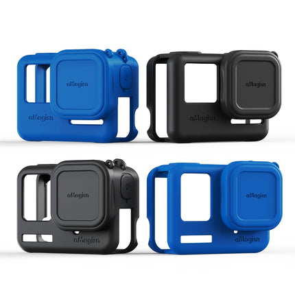 aMagisn Silicone Protective Frame Case for Insta360 Ace & Ace Pro Camera w/ Lens Cover