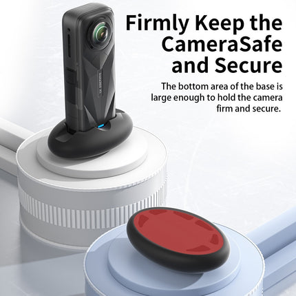 aMagisn Vertical Silicone Holder for Insta360 X5 X4 – Stable Mount Anti-Scratch Protection AD07