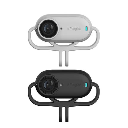 aMagisn Shock-Absorbing Silicone Case Vertical/Horizontal for Insta360 GO 3 & GO 3S – Soft Mount