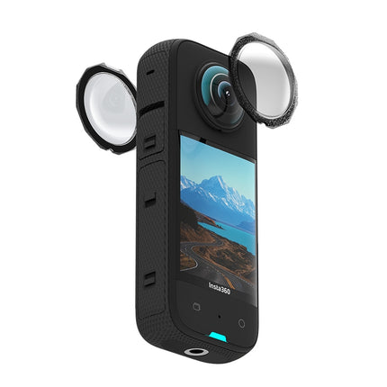 aMagisn Insta360 X3 Sticky Lens Guards – Ripple-Free, Scratch-Resistant, Tough Protective Set