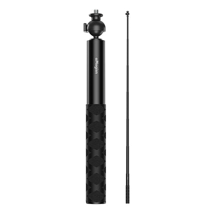 aMagisn Selfie Stick for Action Cameras - Tripod Head & 3-Prong Mount Rotatable 70/120cm Monopod