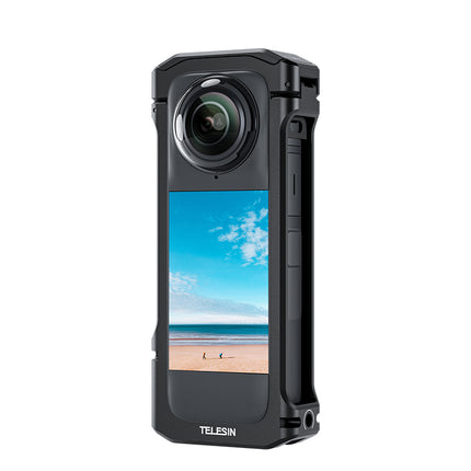 Telesin Metal Frame Expansion Case for Insta360 X4 Camera S6-FMS-12-TIS