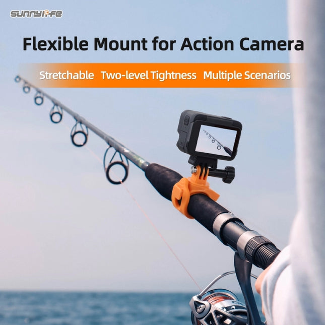 Sunnylife Flexible Silicone Rubber Mount for Action Cameras Gopro, DJI Osmo, Insta360, SJCAM, etc BD892