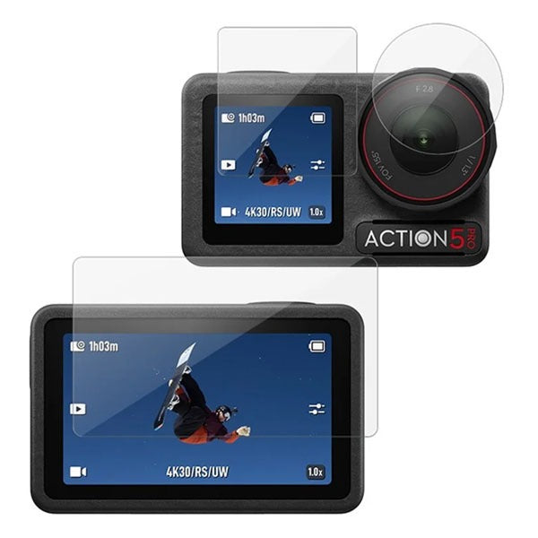 Telesin Tempered Glass Protector for DJI Osmo Action 5 Pro Camera S6-FLM-10-TDJ Telesin