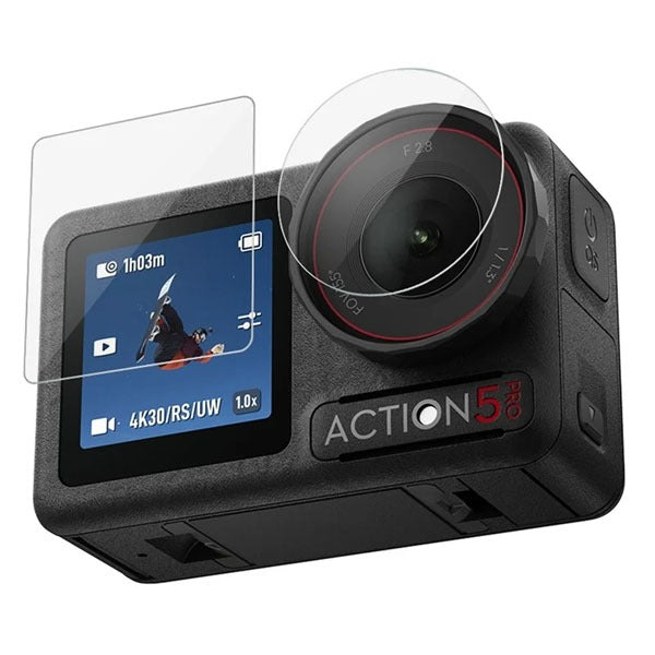 Telesin Tempered Glass Protector for DJI Osmo Action 5 Pro Camera S6-FLM-10-TDJ Telesin
