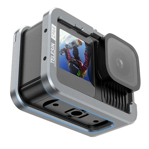 Telesin Horizontal-Vertical Metal Frame Rabbit Case for GoPro Hero 13, 12, 11, 10, 9 Cameras S6-FMS-14-TGP Telesin