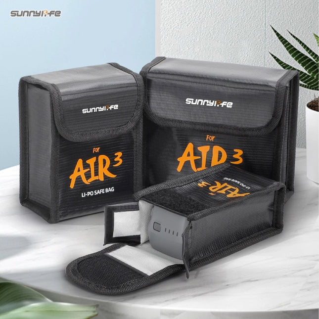 Sunnylife LiPo Battery Storage Bag for DJI Air 3S, 3 Drone A3-DC597/A3-DC598 Sunnylife