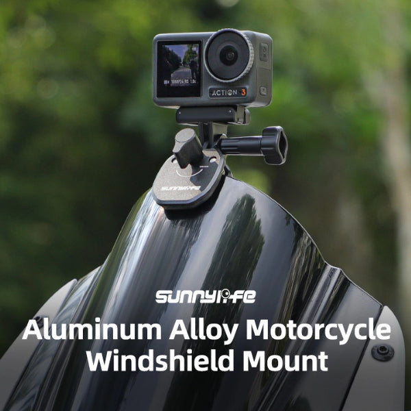 Sunnylife Metal Windscreen Clamp Mount for Action Cameras Gopro, DJI Osmo, Insta360, SJCAM, etc ZJ846
