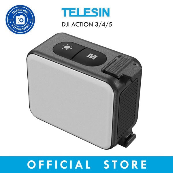 TELESIN Mini Fill Light Quick Release IPX5 Waterproof DJI Osmo Action 5 Pro 4 3 Camera S5-BGD-08-TDJ