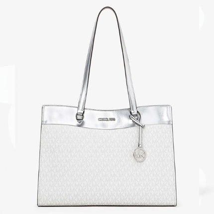 Michael Kors Jet Set Travel Large Saffiano Pocket Tote – Luxury Women’s Leather Tote Bag