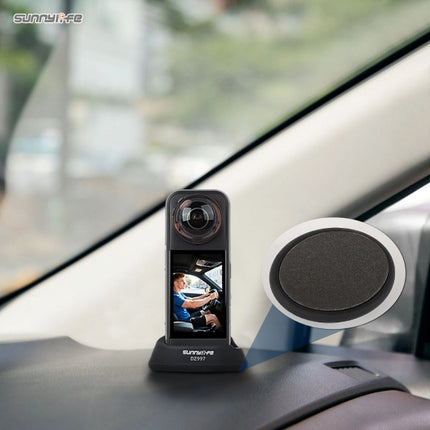 Sunnylife Silicone Stand Base Holder Desktop Car Mount for Insta360 X5 X4 Camera OveerUps