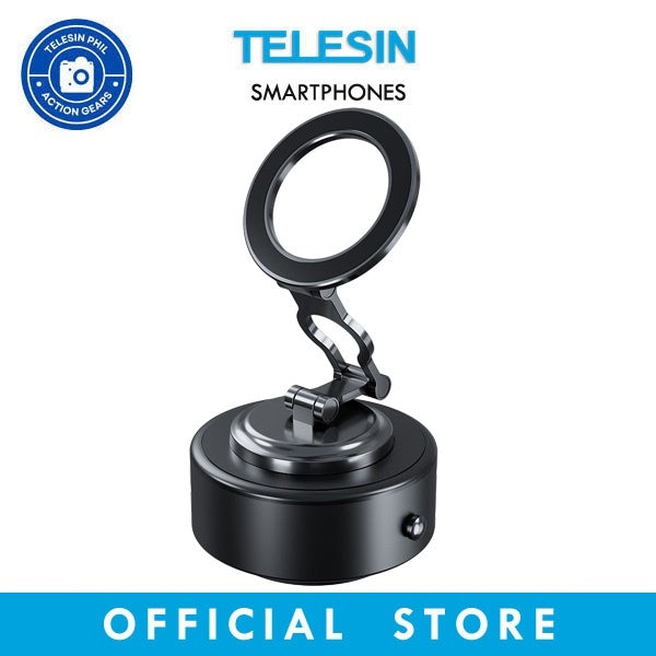 TELESIN MagSafe Electric Suction Cup Mount 360-Rotation Tilt Smartphone iPhone & Android P3-SUS-04
