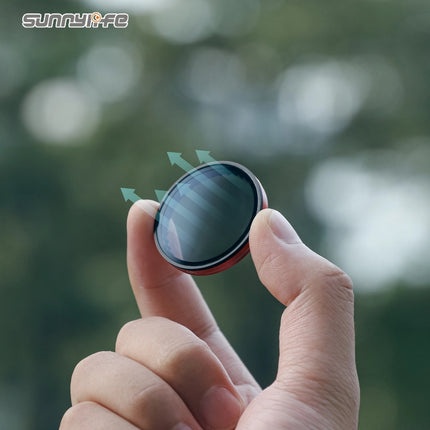 Sunnylife Aluminum Lens Filter CPL, ND, MCUV for DJI Osmo Action 5 Pro, 4, 3 Cameras OA5-FI901/OA5-FI934/OA5-FI904