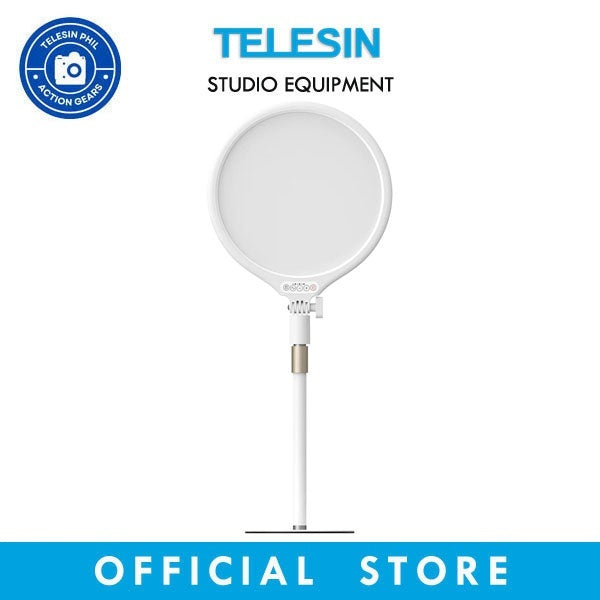 TELESIN Eye Care Beauty Fill Light 3-Color Temperature Studio Streaming Floor Stand P5-BGD-06