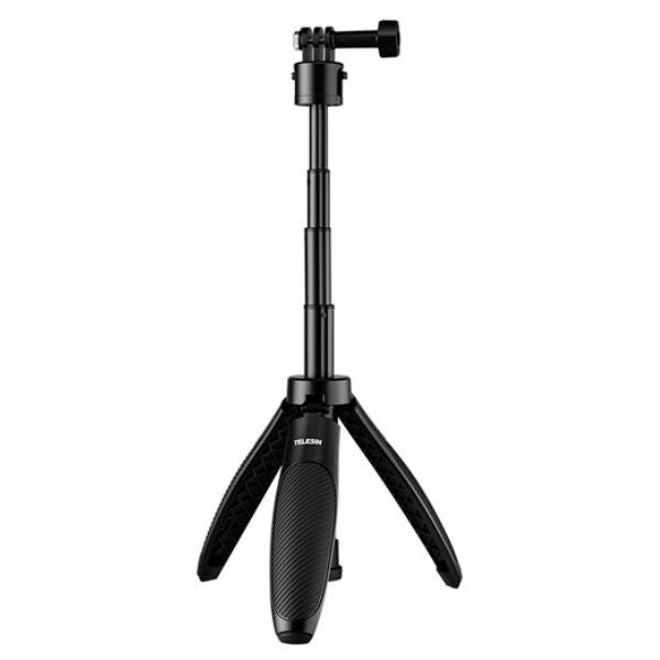 Telesin Quick-Release Mini Desktop Extendable Stick Monopod w/ Tripod Stand for Action Cameras S1-MNP-02