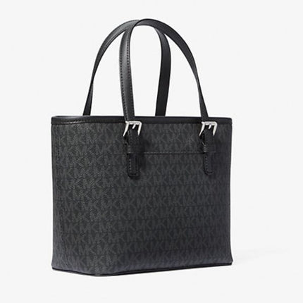 Michael Kors Jet Set Travel Extra-Small Top-Zip Tote – Logo Canvas Compact Women’s Bag