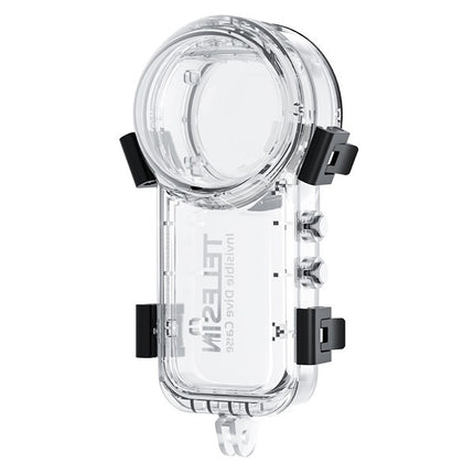 TELESIN Invisible Waterproof Underwater Dive Case 50M IPX8 for Insta360 X4 Camera S4-WTP-08-TIS