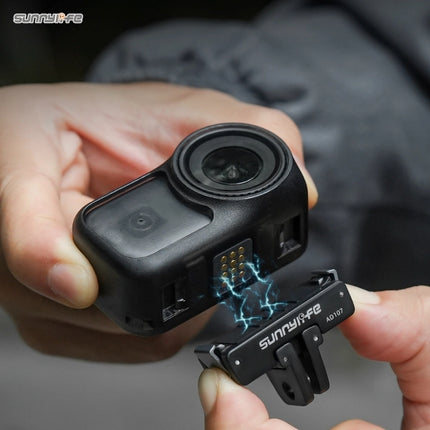 Sunnylife Magnetic Quick-Release Foldable Adapter for DJI Osmo Nano, Action 6 Cameras ON-AD107