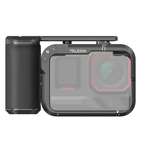 TELESIN Street Grip Metal Cage Handle Cage Kit Shooting Rig for Insta360 Ace Pro Pro 2 S6-FMS-31 OveerUps