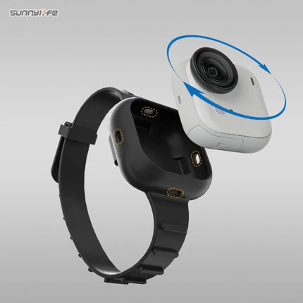 Sunnylife Expansion Band Strap Silicone Mount Wrist Backpack Holder for Insta360 GO Ultra Camera OveerUps