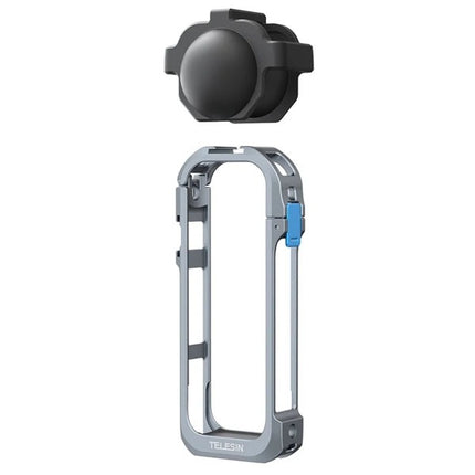 TELESIN Protective Frame Cage Cold Shoe Mount Full Body Case for Insta360 X5 Camera S6-FMS-19-TIS