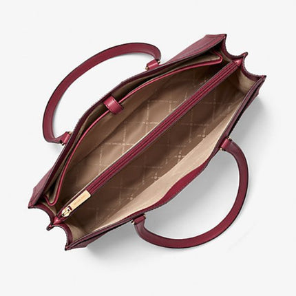 Michael Kors Jet Set Large Saffiano Leather Pocket Tote – Elegant Travel-Ready Women’s Bag