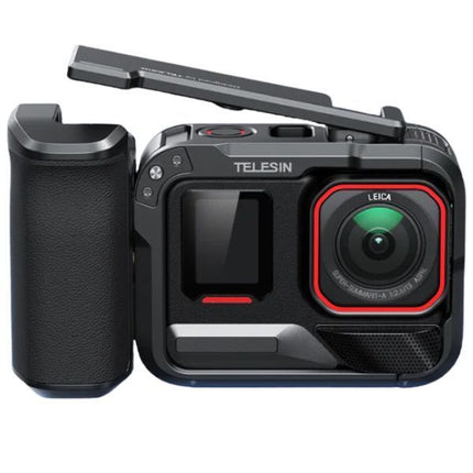 TELESIN Street Grip Metal Cage Handle Cage Kit Shooting Rig for Insta360 Ace Pro Pro 2 S6-FMS-31 OveerUps