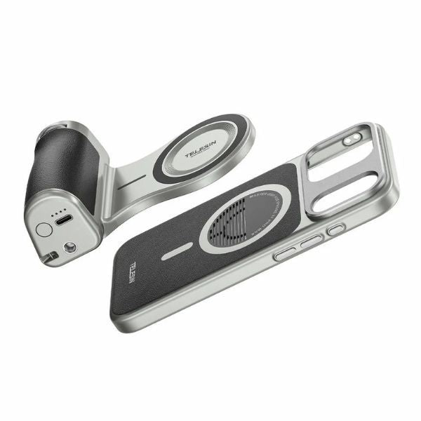 TELESIN Master Grip DSLR-Style Selfie Grip w/ Remote for iPhone17 ProMax P5-MCS-11-TIP