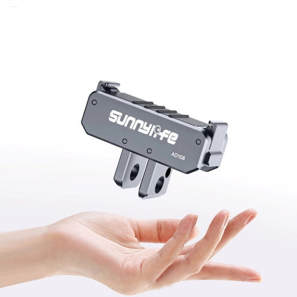 Sunnylife Dual-Direction Metal Magnetic Quick-Release Foldable Adapter for DJI Osmo Nano, Action 6 Cameras ON-AD108