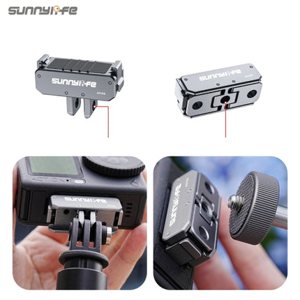Sunnylife Dual-Direction Metal Magnetic Quick-Release Foldable Adapter for DJI Osmo Nano, Action 6 Cameras ON-AD108