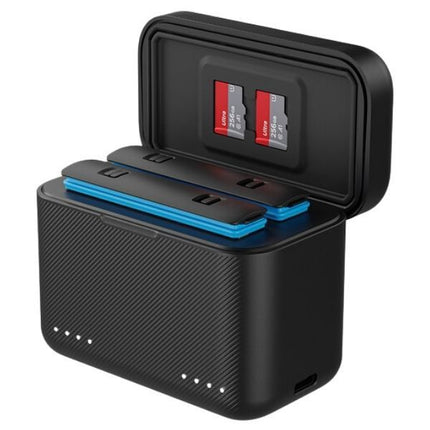 TELESIN Battery Charging Case Dual Slot Fast Charge Box for Insta360 X5 Camera S0-BCG-42-TIS OveerUps