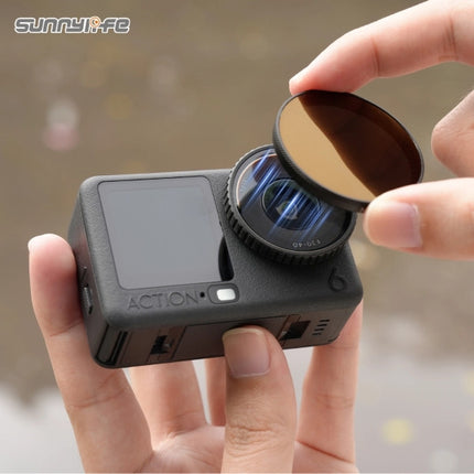 Sunnylife ND CPL MCUV Lens Filter Set ND8 ND16 ND32 ND64 for DJI Action 6 Camera OveerUps